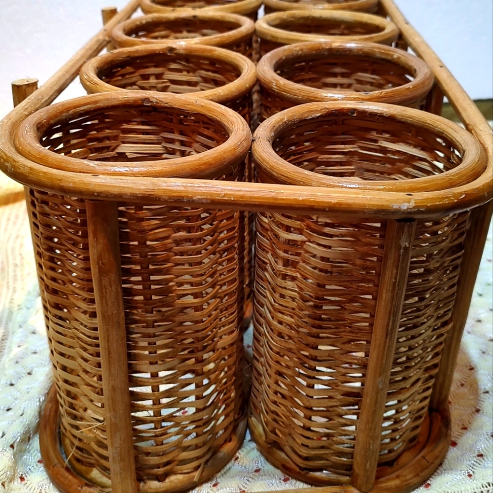 Bamboo table wine rack - Picture 8 of 10